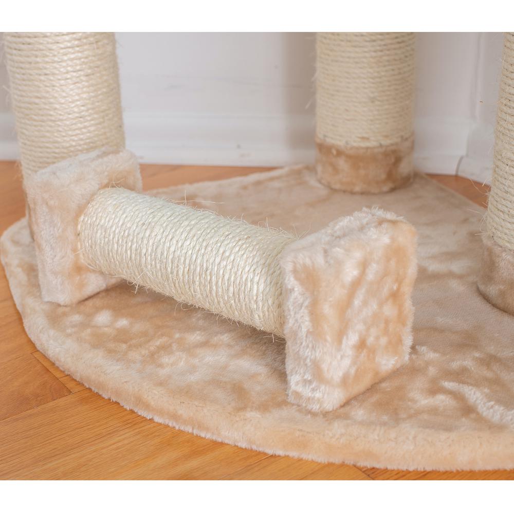 Armarkat 74 " H Press Wood Real Wood Cat Tree With Cured Sisal Posts for Scratching, A7463. Picture 3