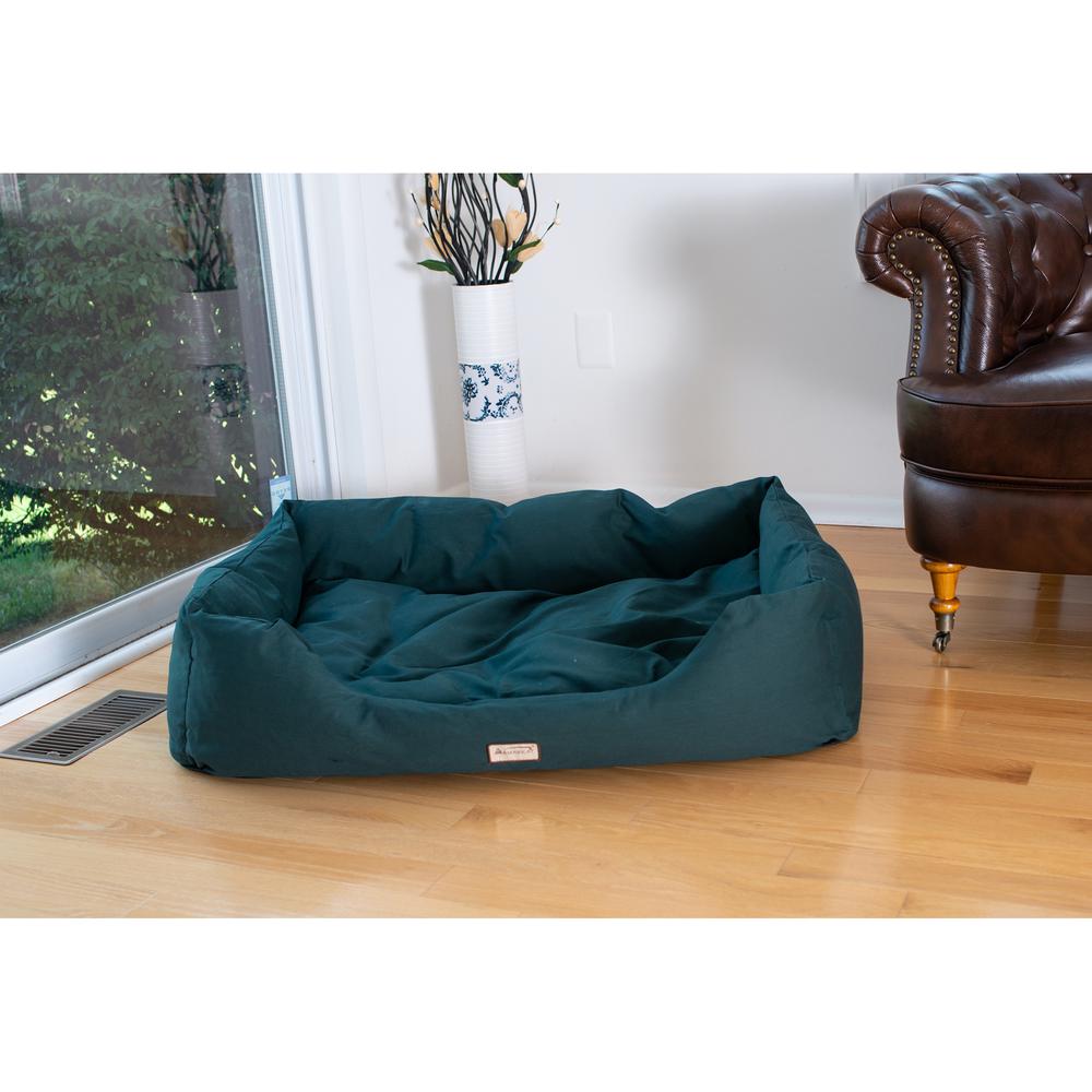 Armarkat Model D01FML-X Extra Large Laurel Green Bolstered Pet Bed. Picture 4