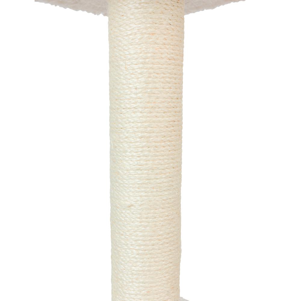 Armarkat Ivory 57" High Real Wood Cat Tree, Fleece Covered Cat Climber, B5701. Picture 10
