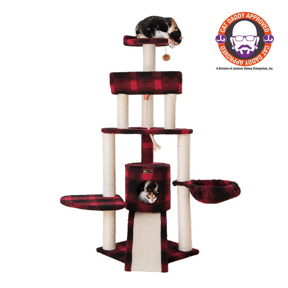 Armarkat Classic Real Wood Cat Tree Four Levels. Picture 1