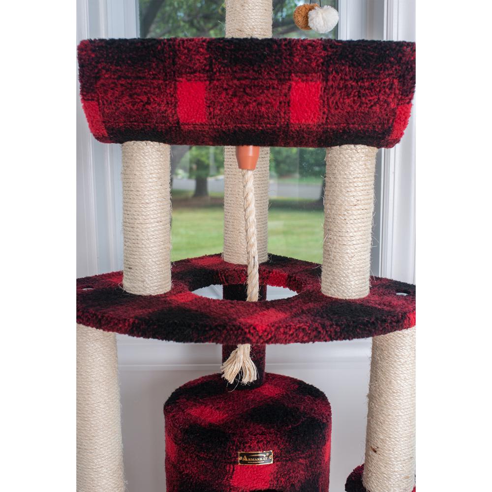 Armarkat Classic Real Wood Cat Tree Four Levels. Picture 6