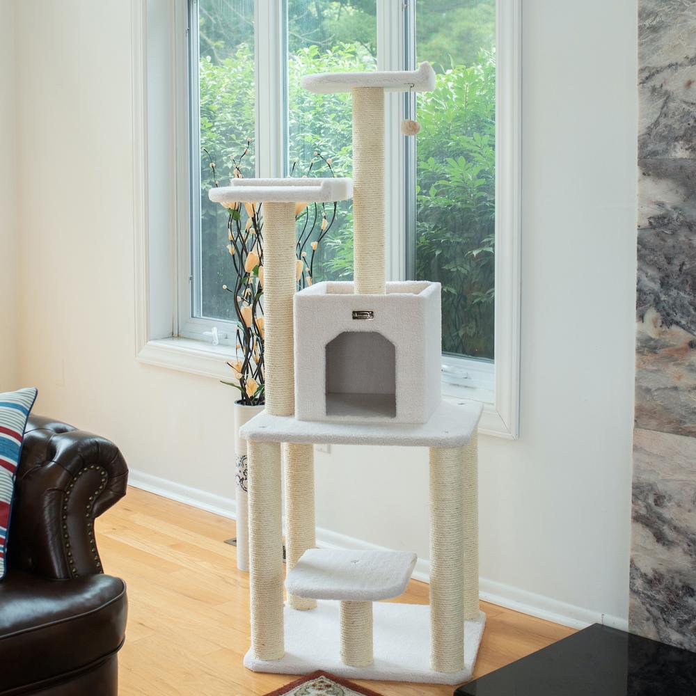 Armarkat B6203 Classic Real Wood Cat Tree, Jackson Galaxy Approved, Five Levels With Condo and Two Perches. Picture 7