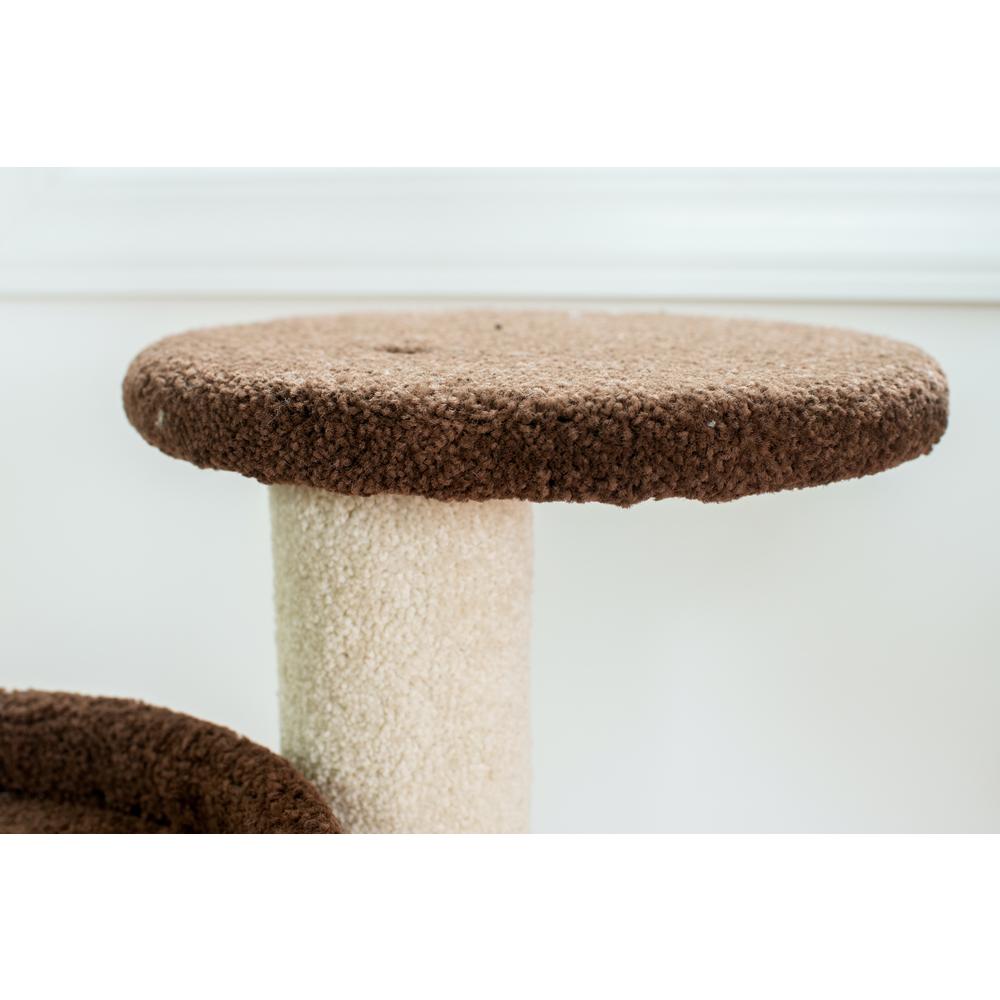 Armarkat F3005 Carpeted Real Wood Cat Tree Condo, Kitten Activity Tree, Brown. Picture 10