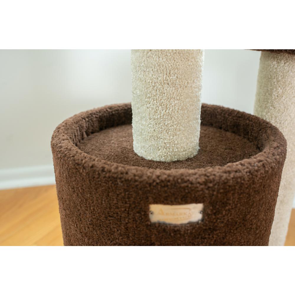 Armarkat F3005 Carpeted Real Wood Cat Tree Condo, Kitten Activity Tree, Brown. Picture 7