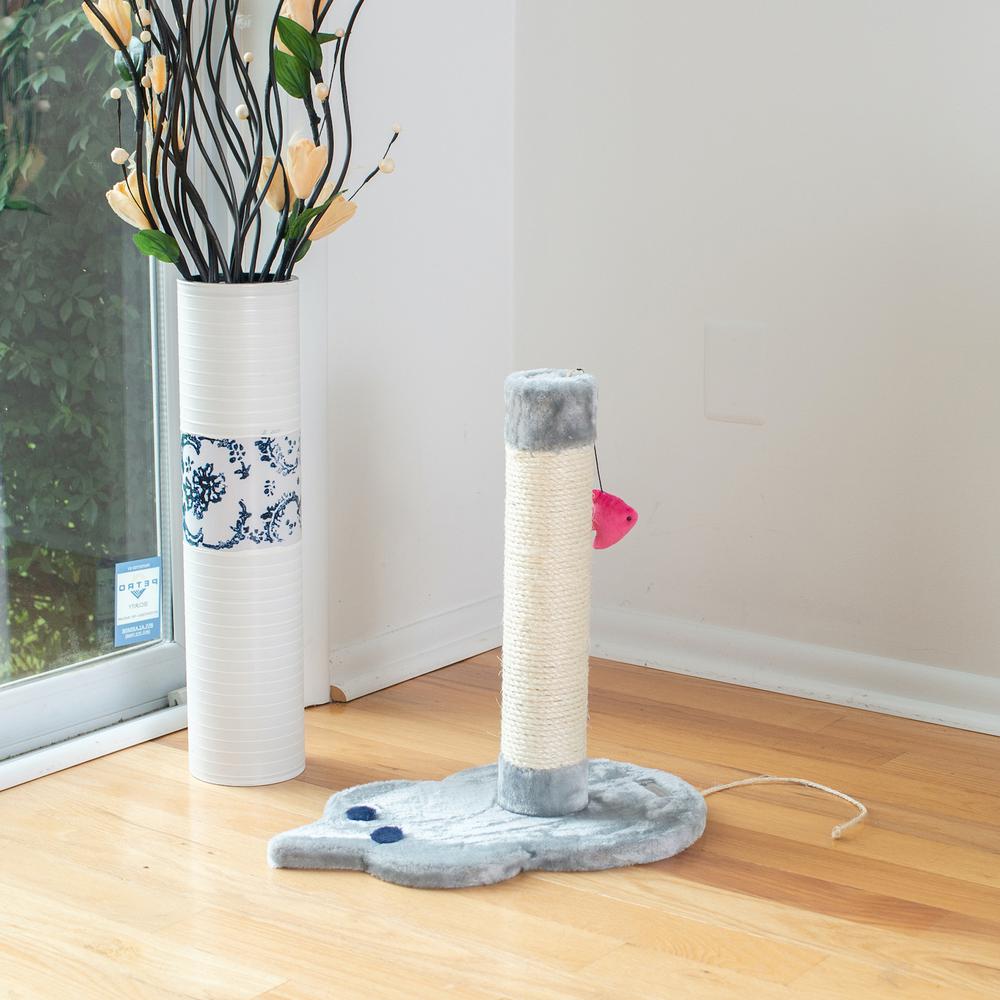 Armarkat Mouse Shape Real Wood Cat Scratcher Toy, Sisal Scratching Post For Kitty TraInIng. Picture 4