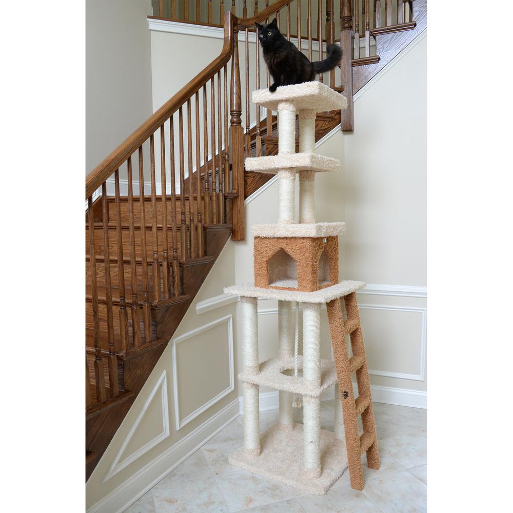Armarkat Multi-Level Real Wood Cat Tower X8303 Cat Tree In Beige. Picture 10
