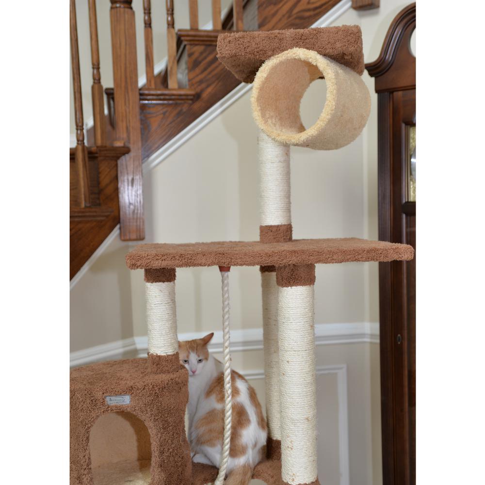 Armarkat 70" Real Wood Cat tree With Scratch posts, Hammock for Cats & Kittens, X7001. Picture 8