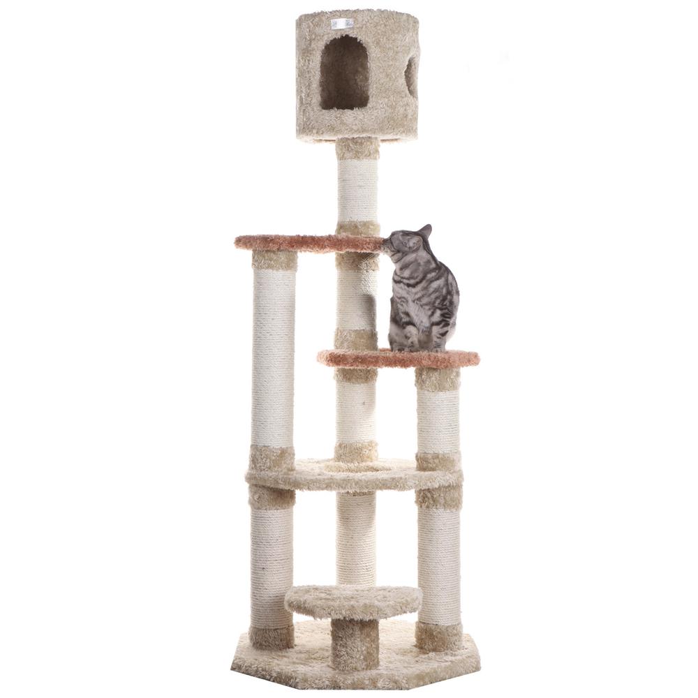 Armarkat Real Wood Cat Climber, Cat Junggle Tree With Sisal Carpet Platforms for Kittens Pets Play, X6606. Picture 2