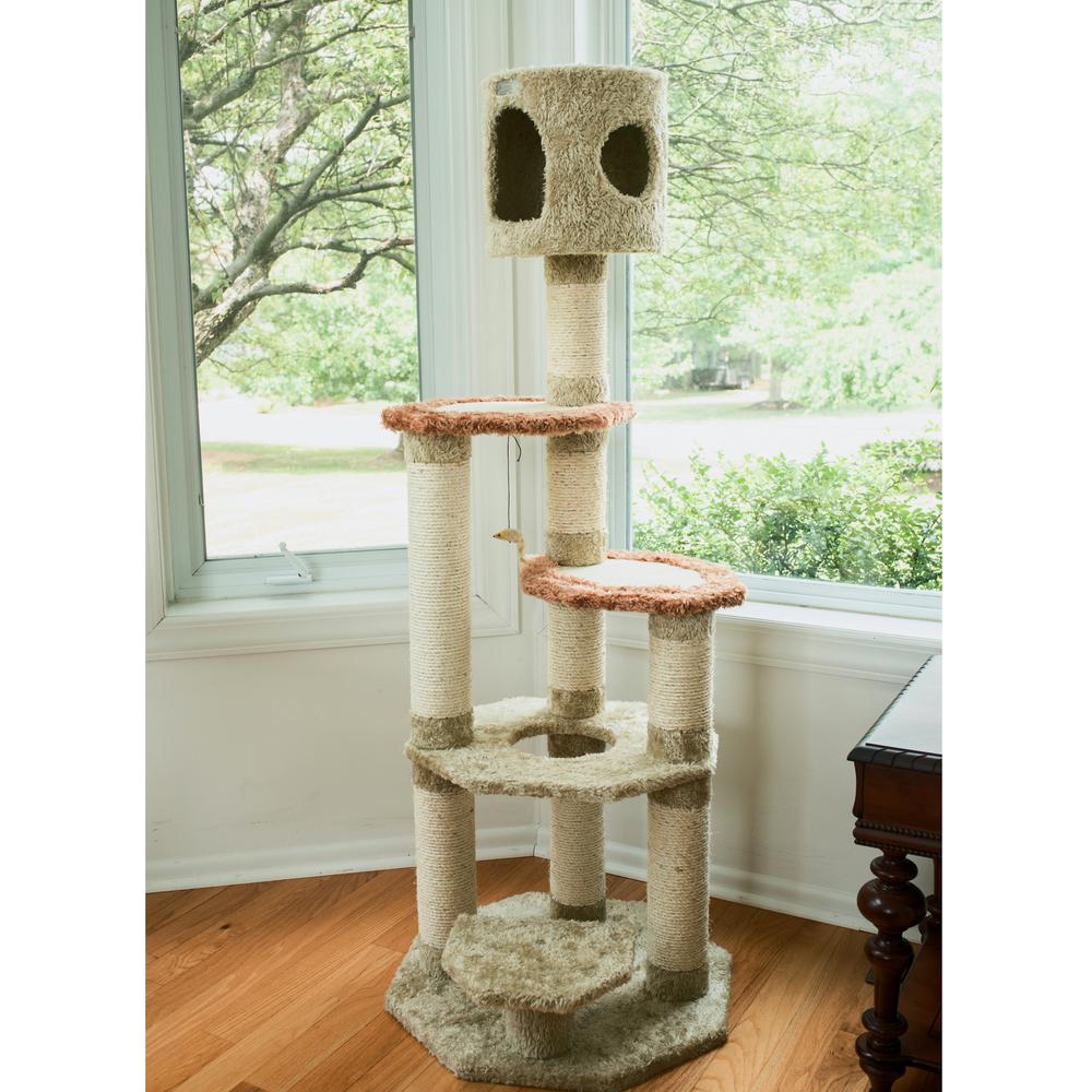 Armarkat Real Wood Cat Climber, Cat Junggle Tree With Sisal Carpet Platforms for Kittens Pets Play, X6606. Picture 3