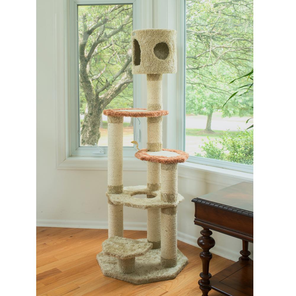 Armarkat Real Wood Cat Climber, Cat Junggle Tree With Sisal Carpet Platforms for Kittens Pets Play, X6606. Picture 8