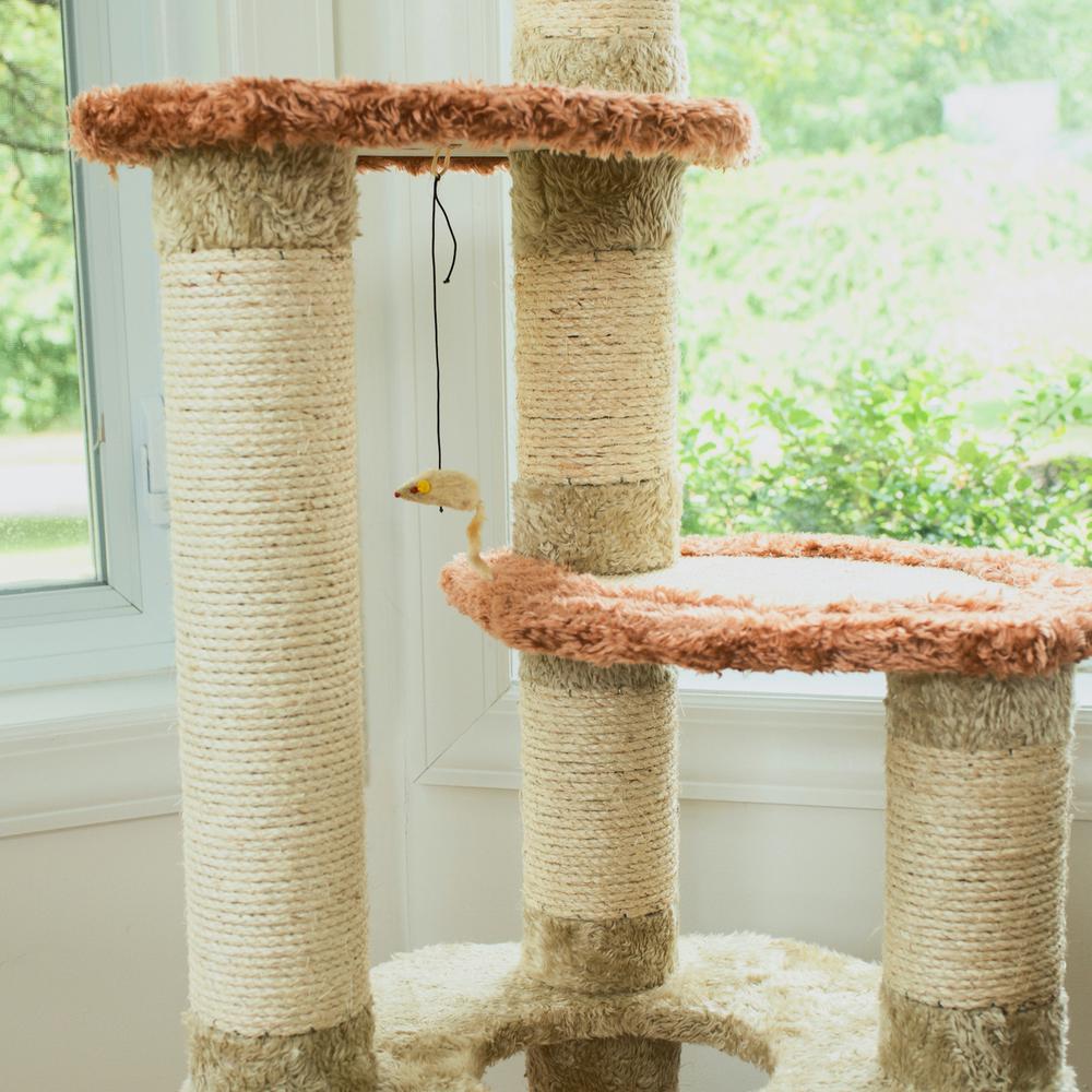 Armarkat Real Wood Cat Climber, Cat Junggle Tree With Sisal Carpet Platforms for Kittens Pets Play, X6606. Picture 7