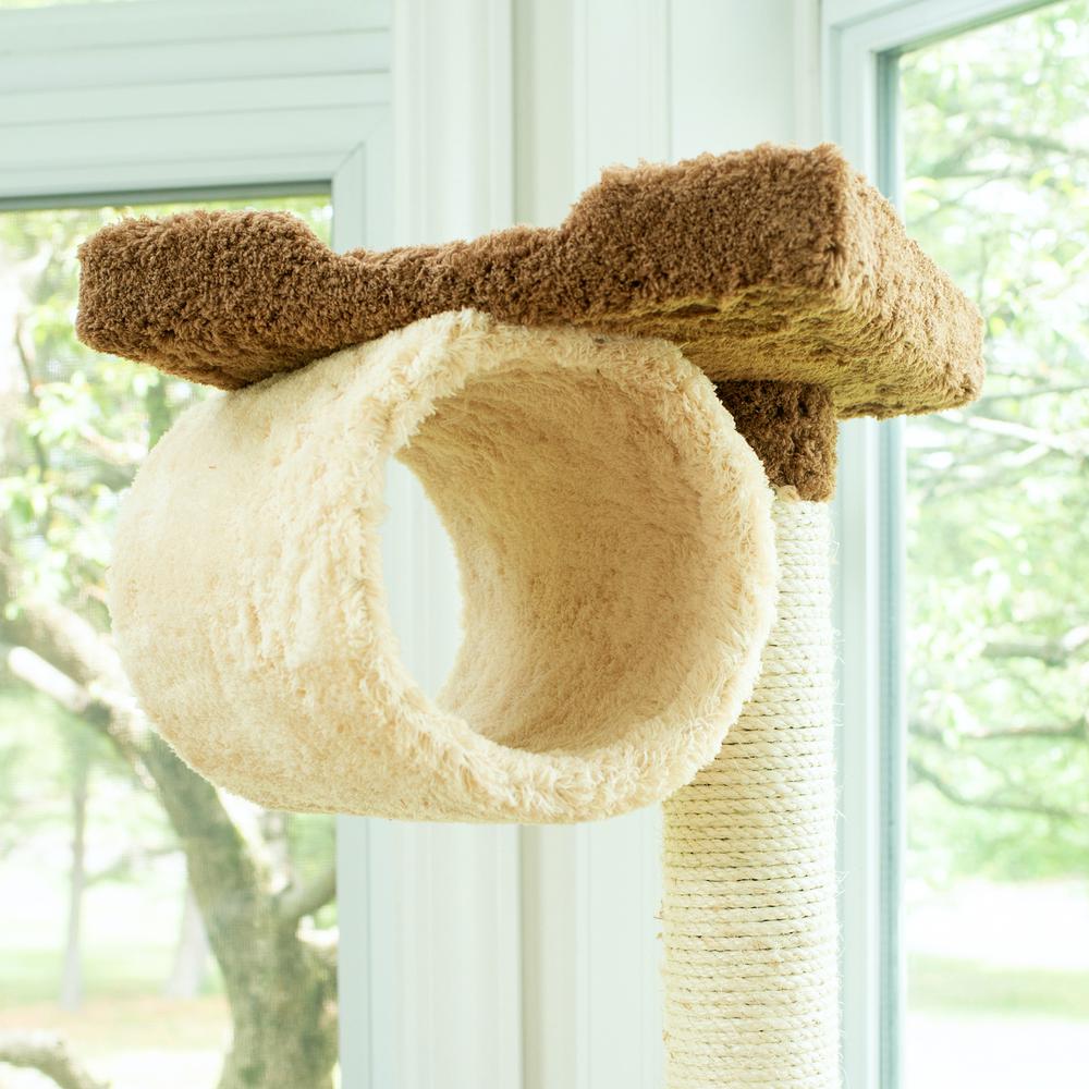 Armarkat 70" Real Wood Cat tree With Scratch posts, Hammock for Cats & Kittens, X7001. Picture 6