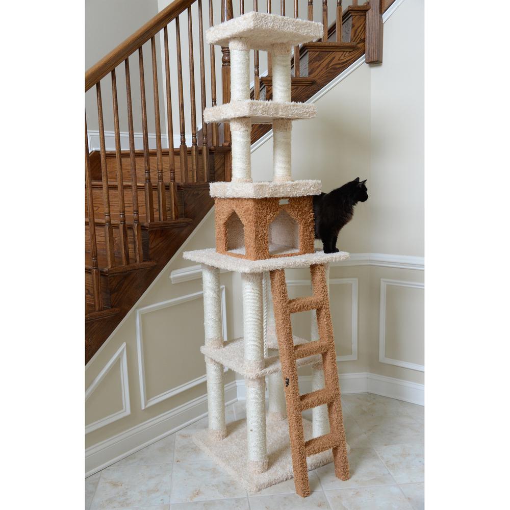 Armarkat Multi-Level Real Wood Cat Tower X8303 Cat Tree In Beige. Picture 8
