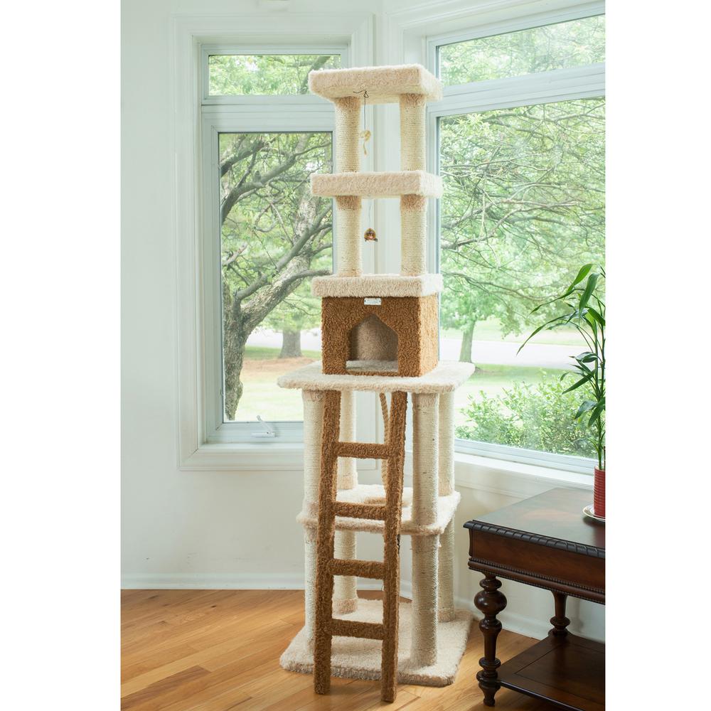 Armarkat Multi-Level Real Wood Cat Tower X8303 Cat Tree In Beige. Picture 6