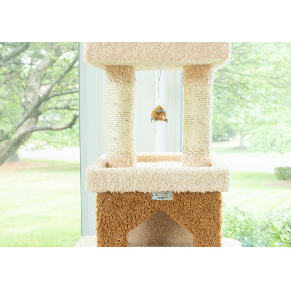 Armarkat Multi-Level Real Wood Cat Tower X8303 Cat Tree In Beige. Picture 4