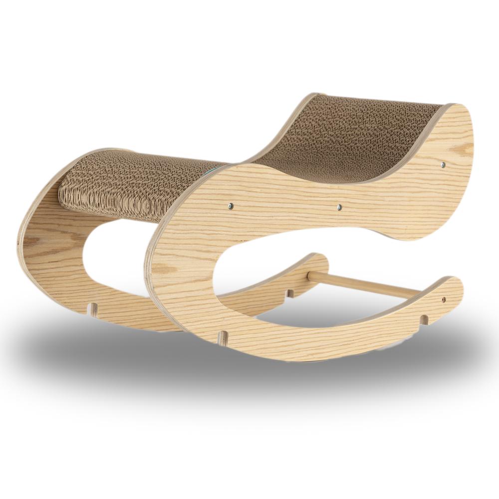 Armarkat Real Wood Medium Wooden Cat Rocking Chair, Detachable Cat Swing Chair S1302. Picture 1