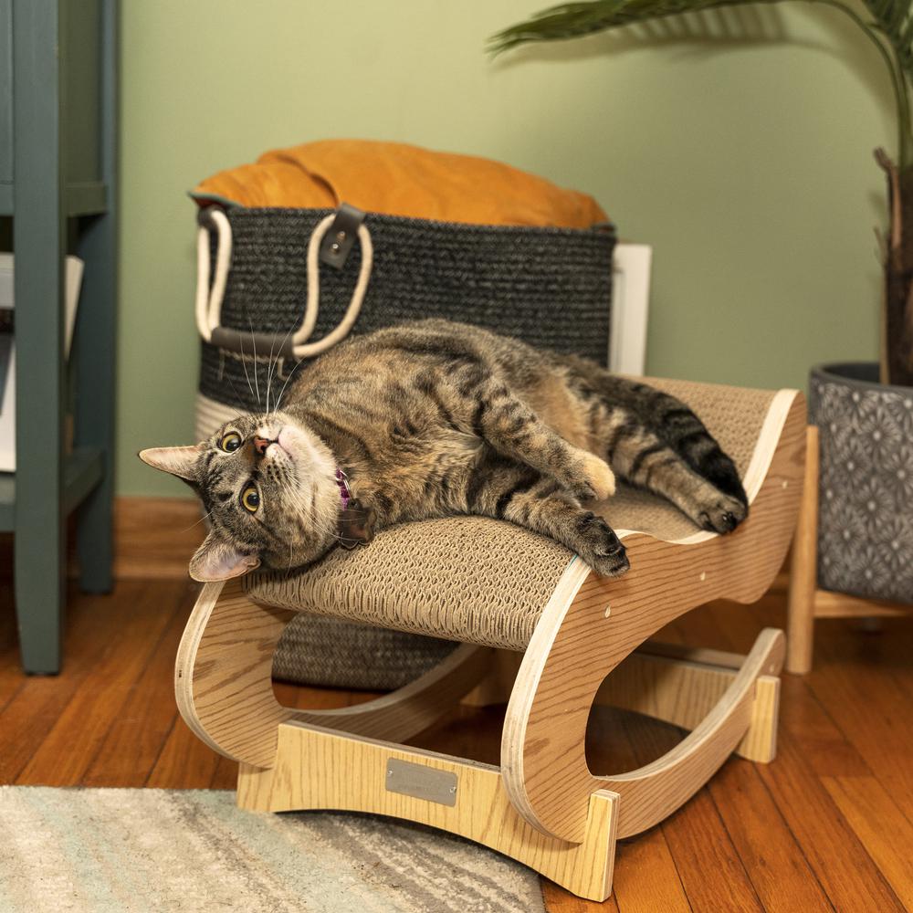 Armarkat Real Wood Medium Wooden Cat Rocking Chair, Detachable Cat Swing Chair S1302. Picture 6