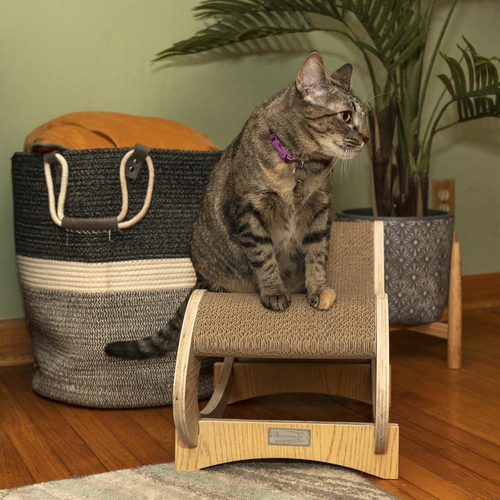 Armarkat Real Wood Medium Wooden Cat Rocking Chair, Detachable Cat Swing Chair S1302. Picture 7