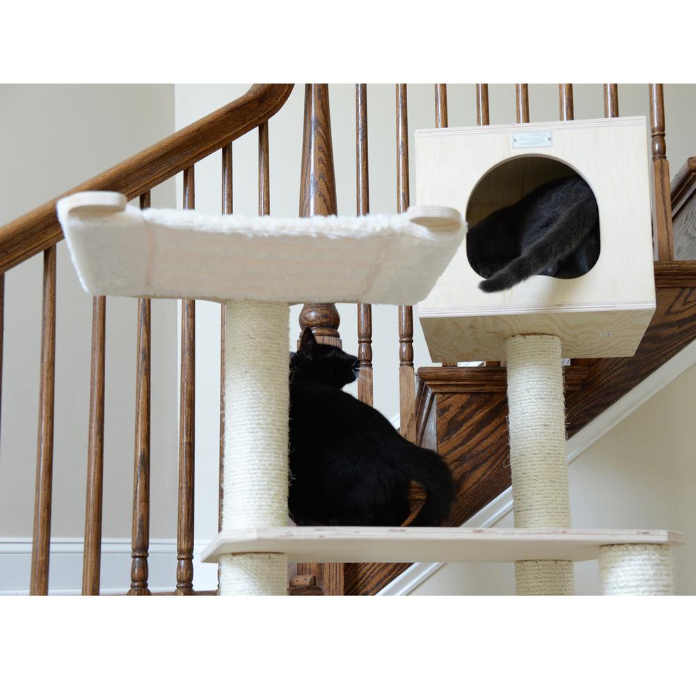 Armarkat Real Wood Premium Scots Pine 89-Inch Cat Tree with Seven Levels, Two Playhouses. Picture 8