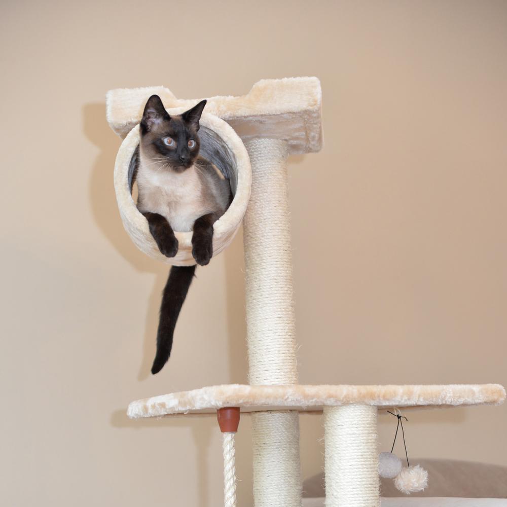 Armarkat 62" Real Wood Cat tree With Scratch posts, Hammock for Cats And Kittens A6202. Picture 4