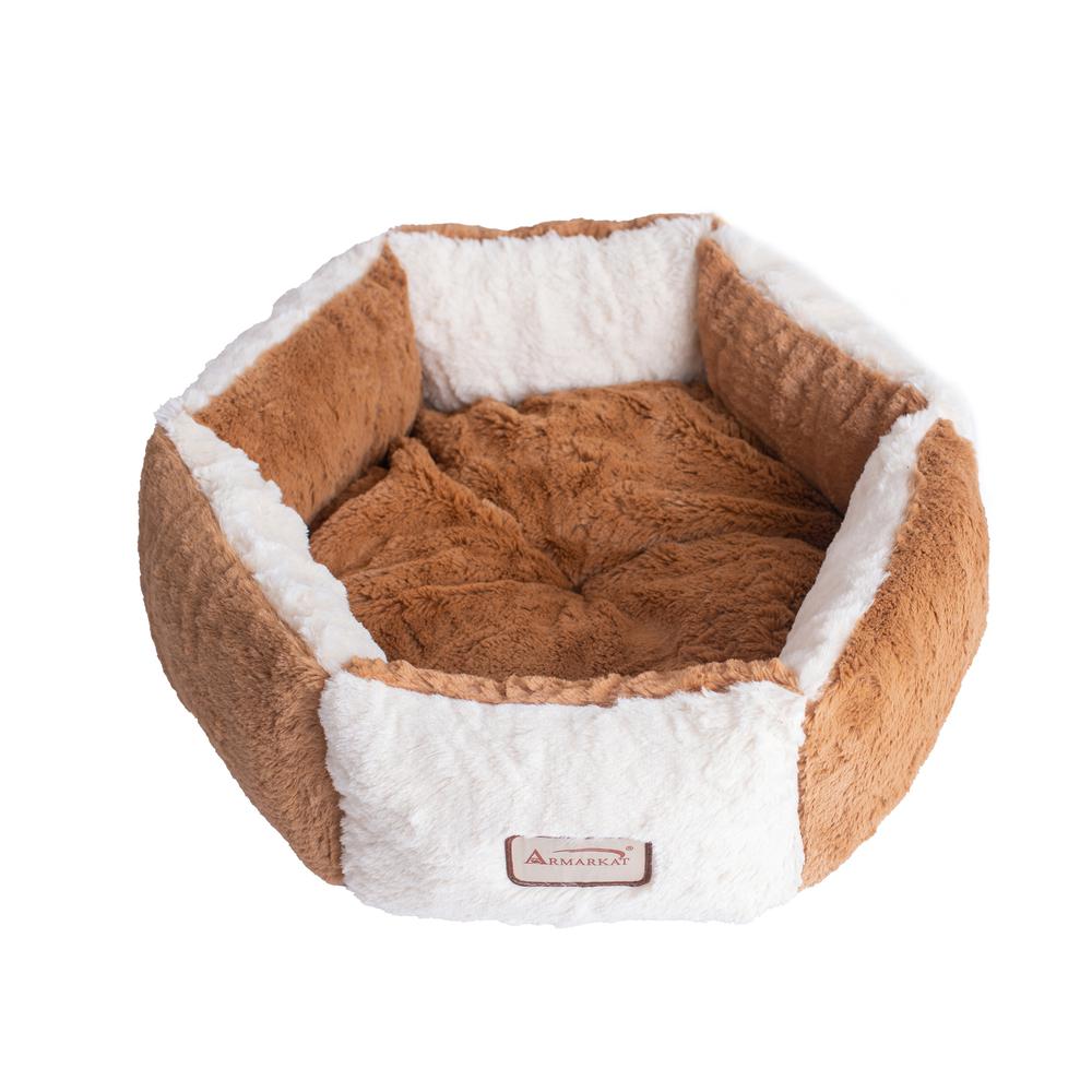 Armarkat Pet Bed Model C02NZS/MB        Earth Brown and Ivory. Picture 9