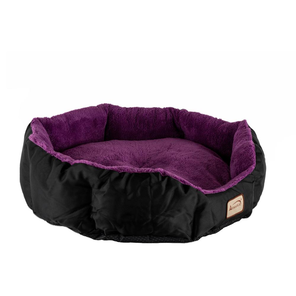 Armarkat Large, Soft Cat Bed in Purple and Black - C101NH/ZH. Picture 8