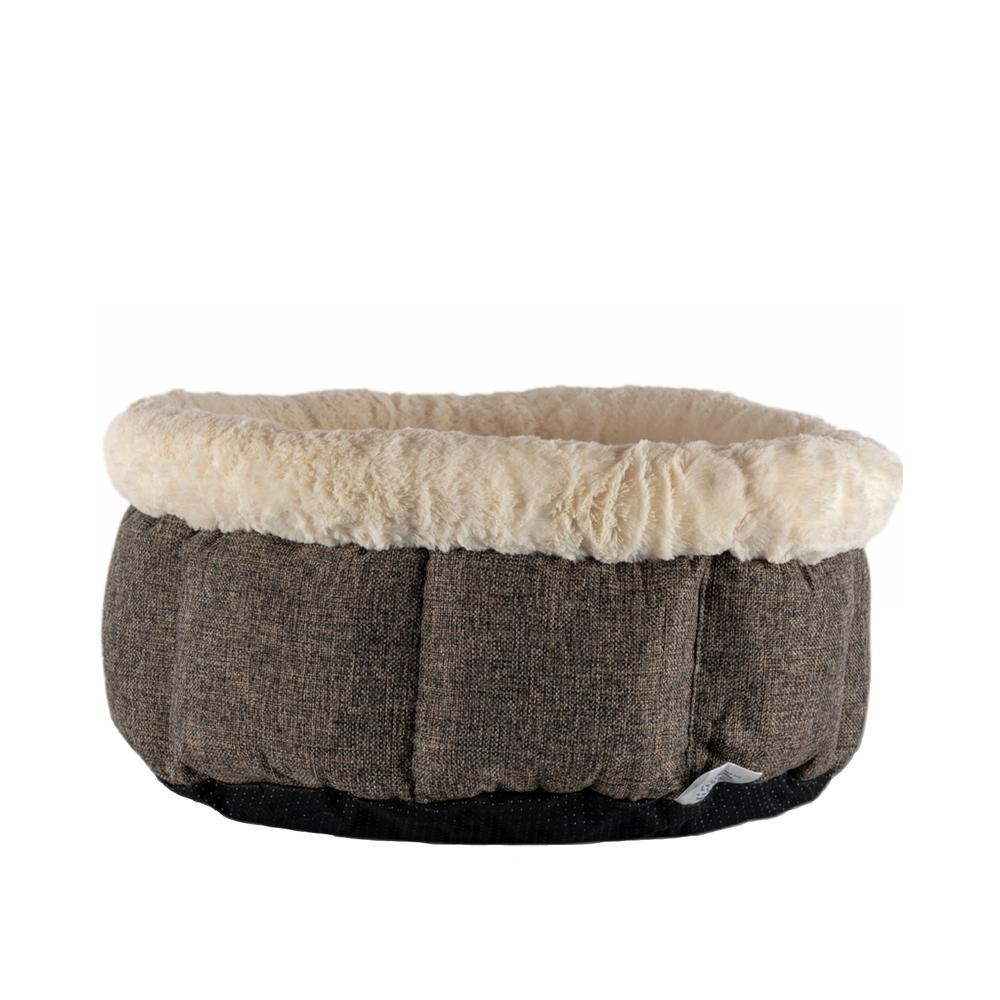 Armarkat Cozy Cat Bed in Beige and Gray C105HHS/MB. Picture 8
