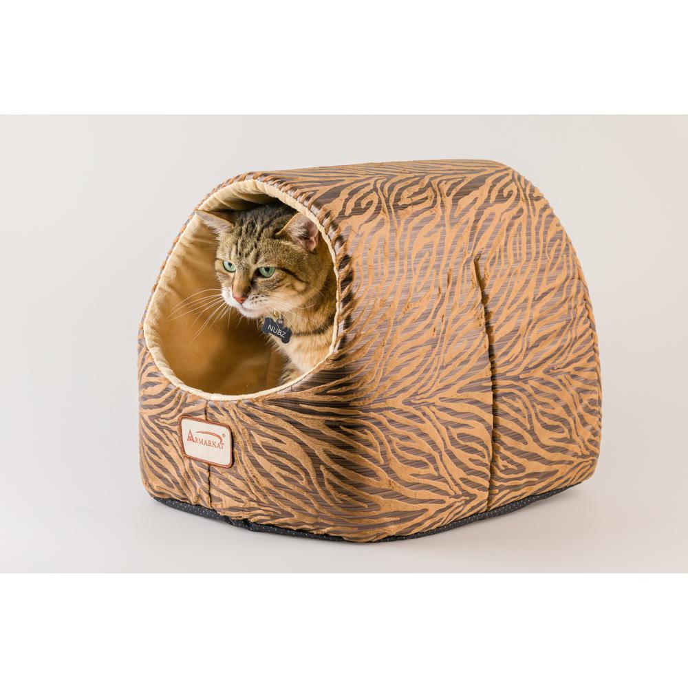 Armarkat Cat Bed Model C11HBW/MH        Bronze & Beige. Picture 1