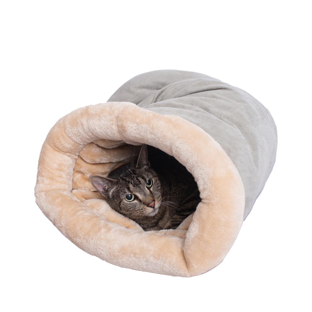 Armarkat Cat Bed Model C15HHL/MH          Sage Green & Beige. Picture 1