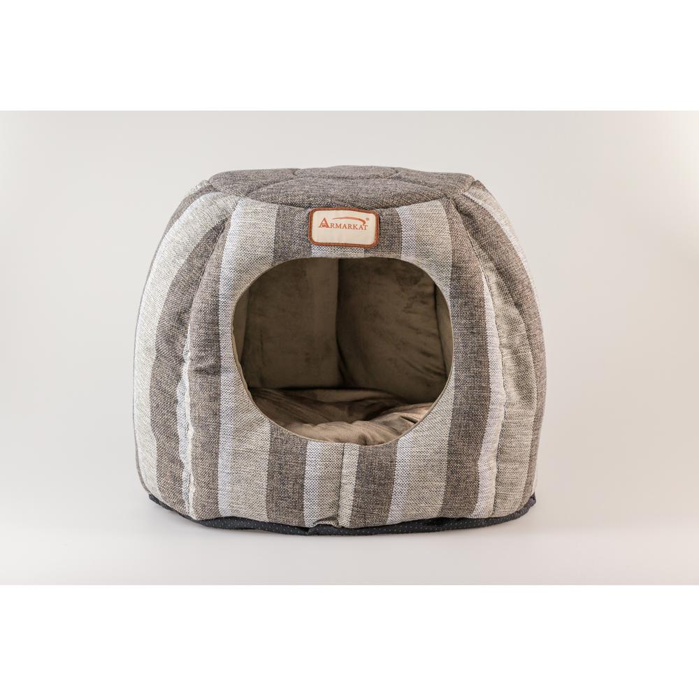 Armarkat Cat Bed Model C30CG,                 Gray and Silver. Picture 4
