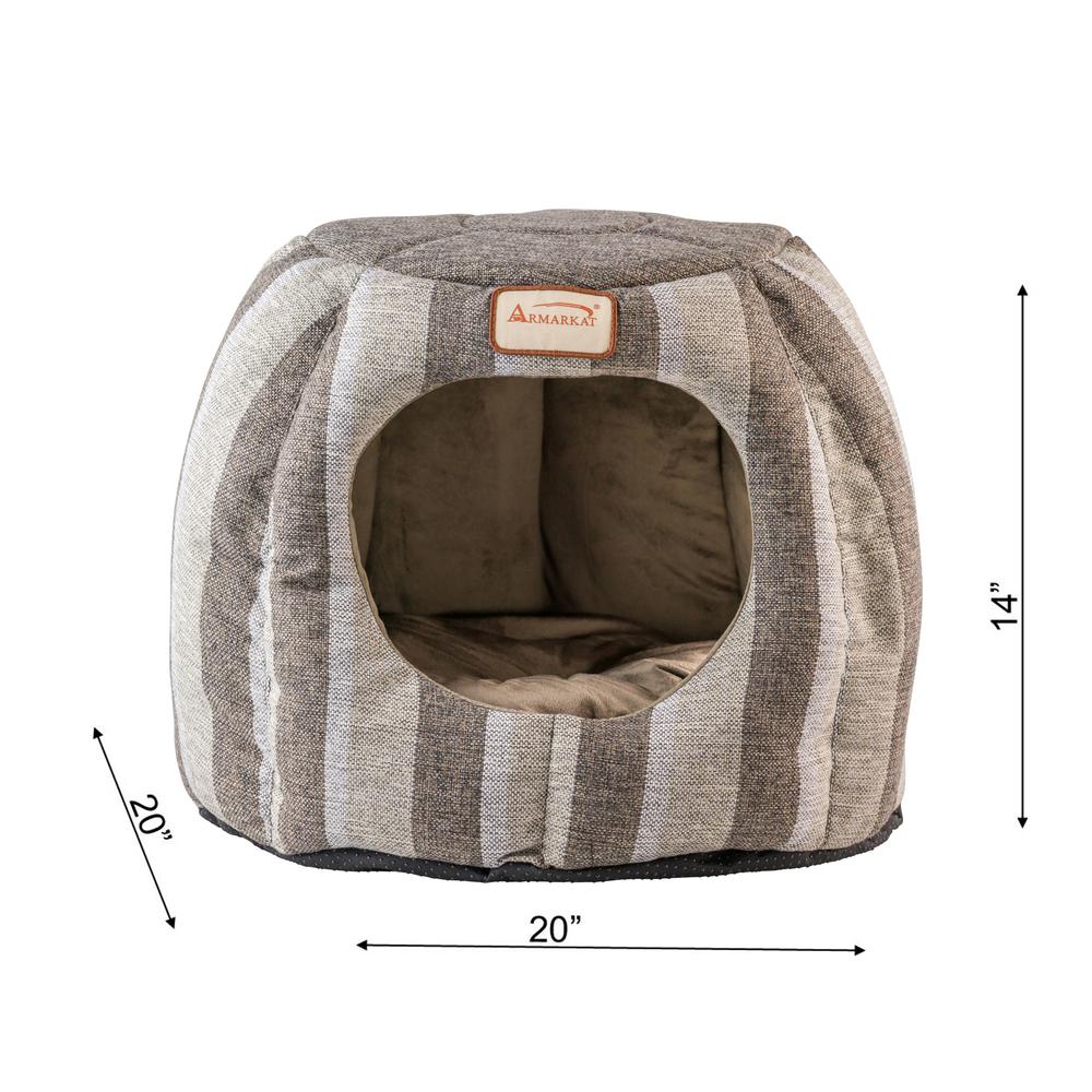 Armarkat Cat Bed Model C30CG,                 Gray and Silver. Picture 9