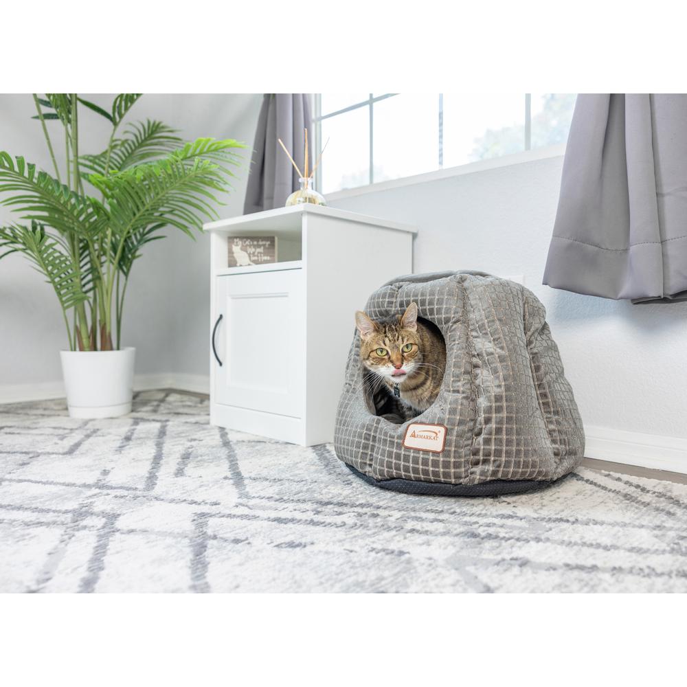 Armarkat Cat Bed Model C30CG,                 Gray and Silver. Picture 20