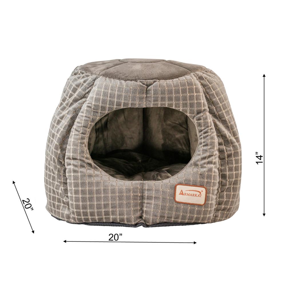 Armarkat Cat Bed Model C30CG,                 Gray and Silver. Picture 22