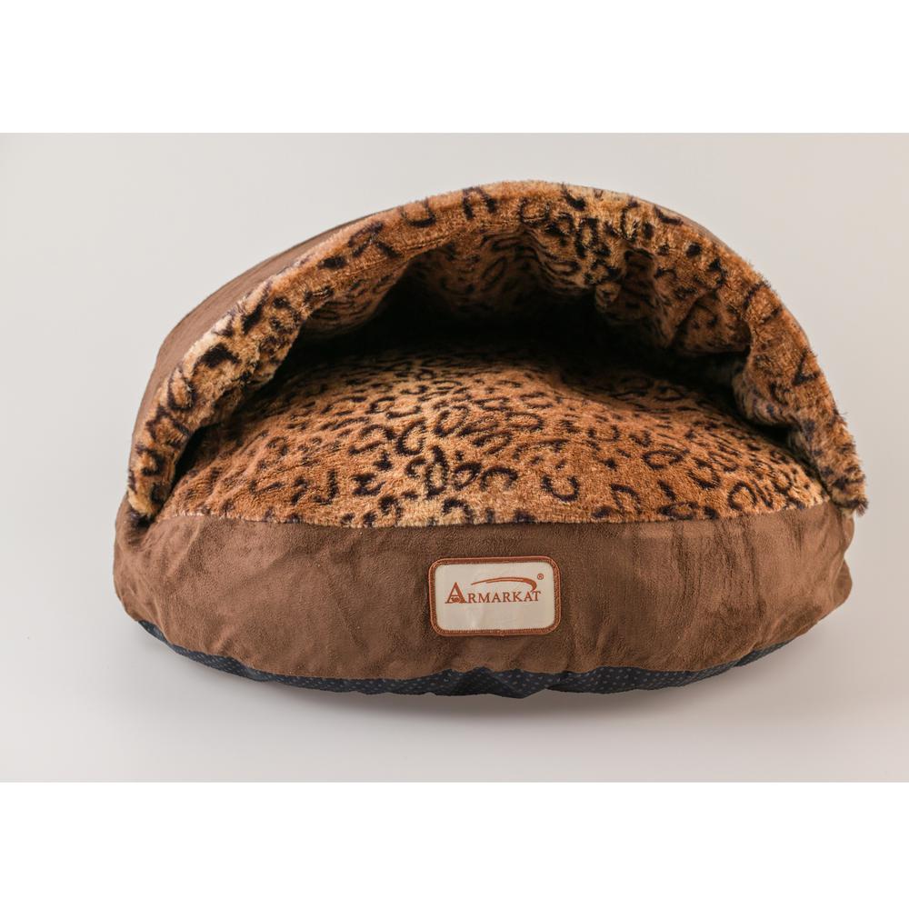 Armarkat Cat Bed Model C31HKF/BW, Mocha and Leopard. Picture 7
