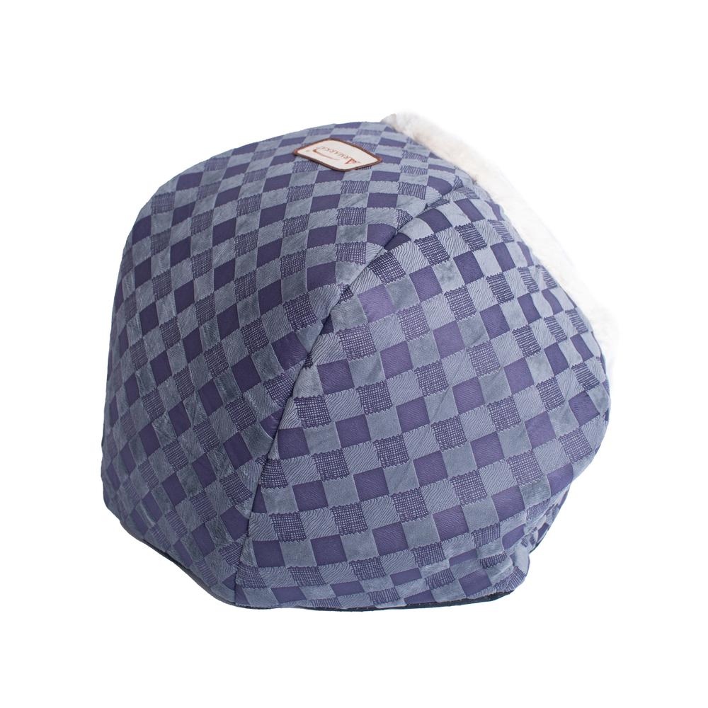 Armarkat Cuddle Cave Cat Bed C44 For Cats & Puppy Dogs,  Blue Checkered. Picture 11
