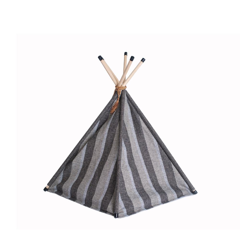 Armarkat Cat Bed Model C56HBS/SH, Teepee Style with Striped Pattern. Picture 2