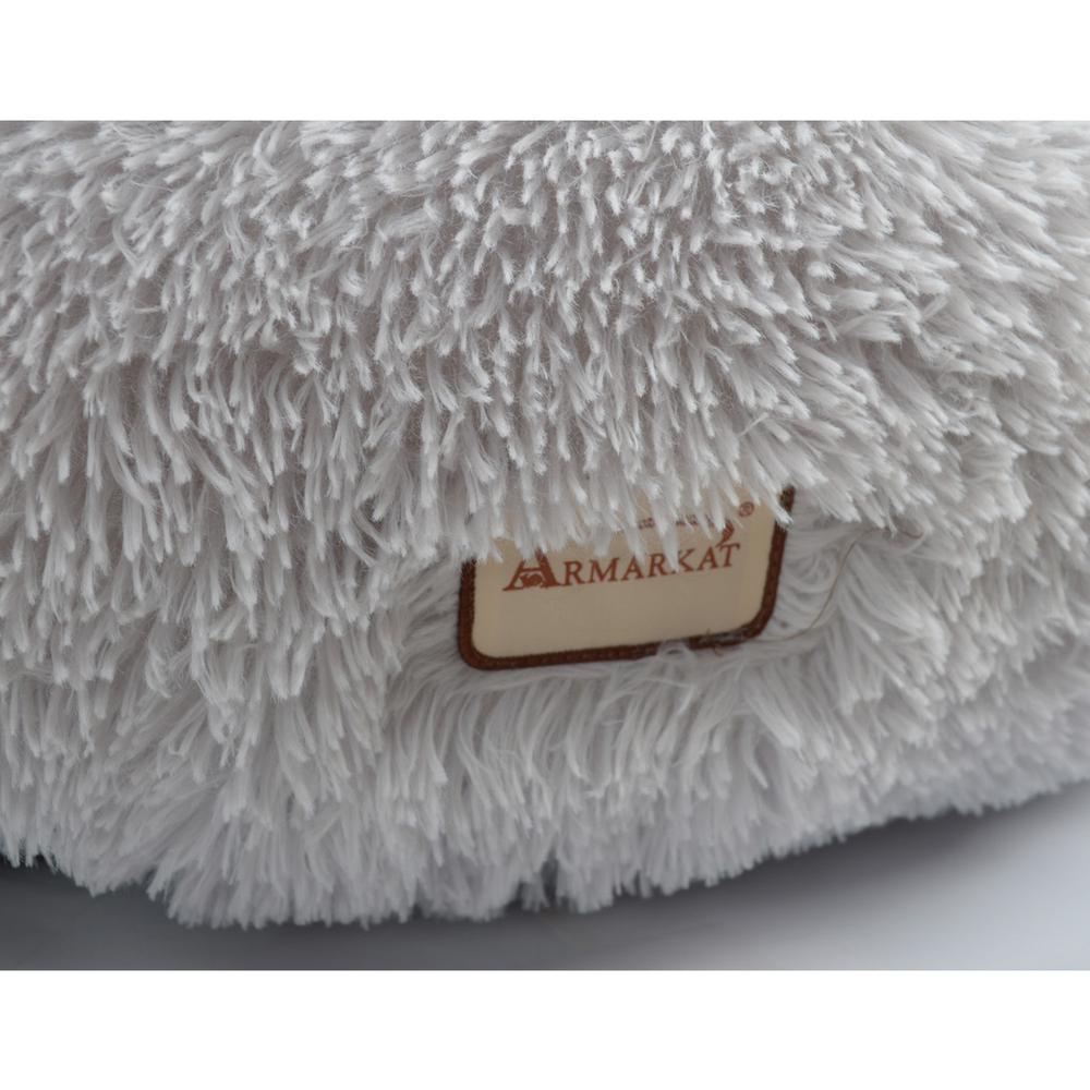 Armarkat Extra Large, Fluffy Gray Round Cat Bed - C71NHS. Picture 10