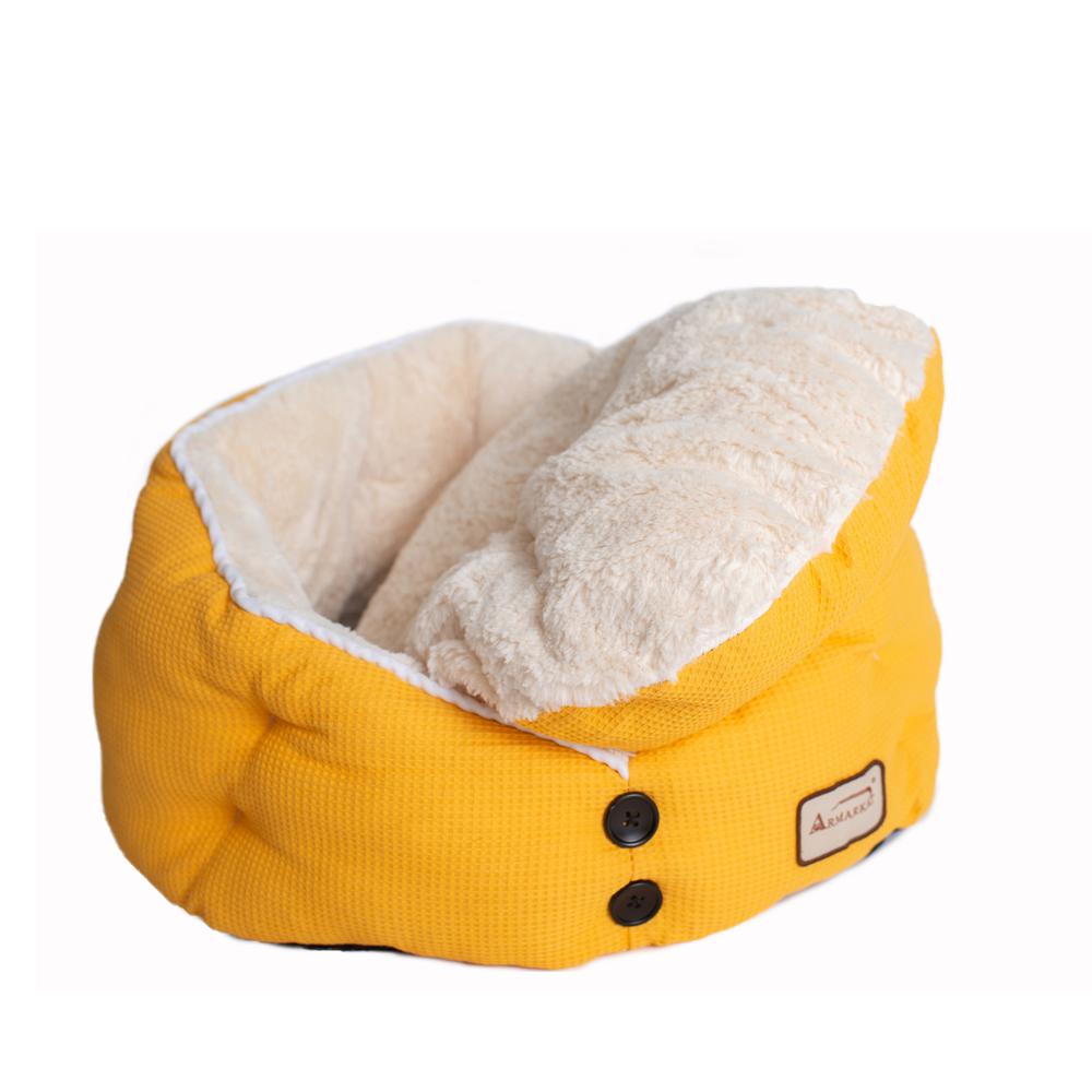 Armarkat Cat Bed Model C75HMB/MH Gold Waffle and White. Picture 11