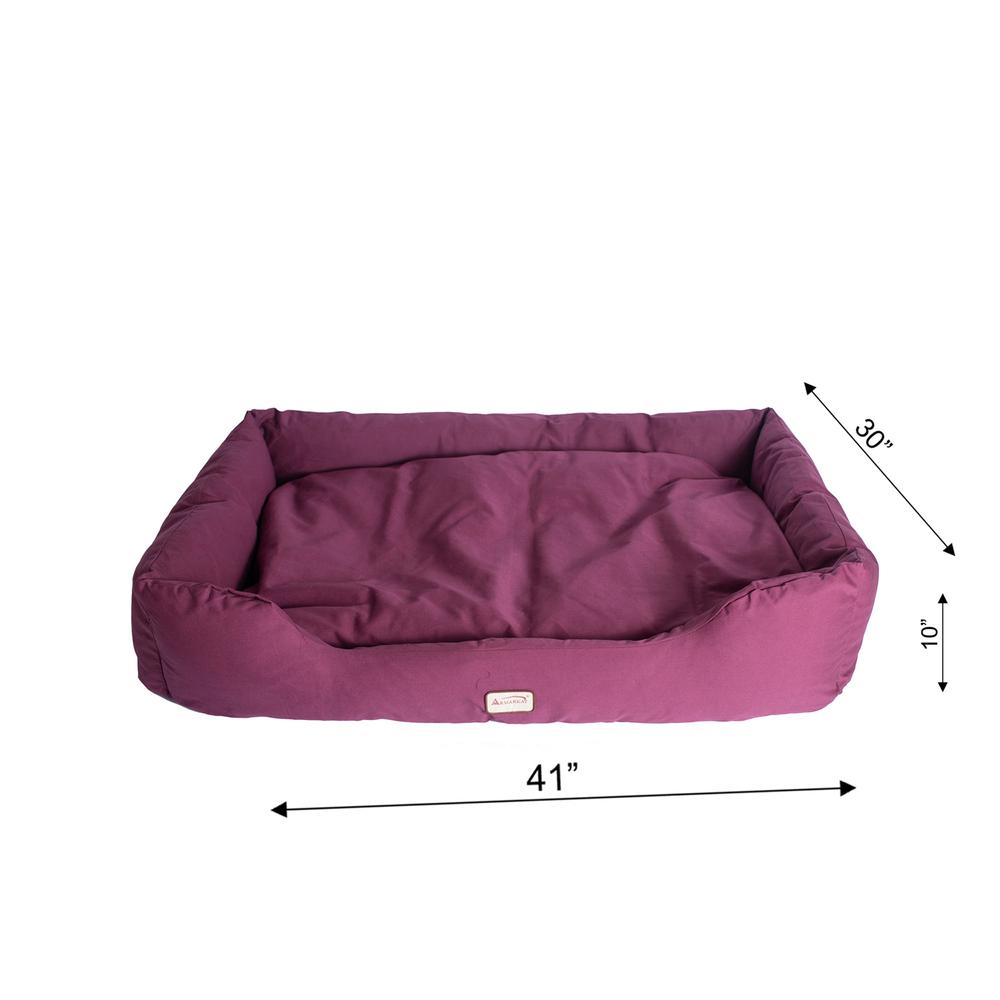 Armarkat Model D01FJH-L Large Burgundy Bolstered Pet Bed. Picture 6