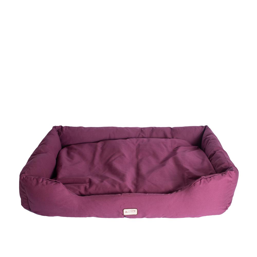 Armarkat Model D01FJH-L Large Burgundy Bolstered Pet Bed. Picture 9