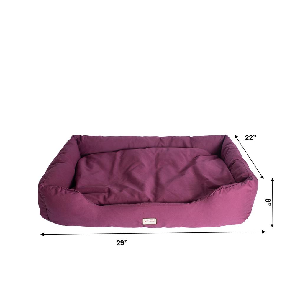 Armarkat Model D01FJH-M Medium Burgundy Bolstered Pet Bed. Picture 7