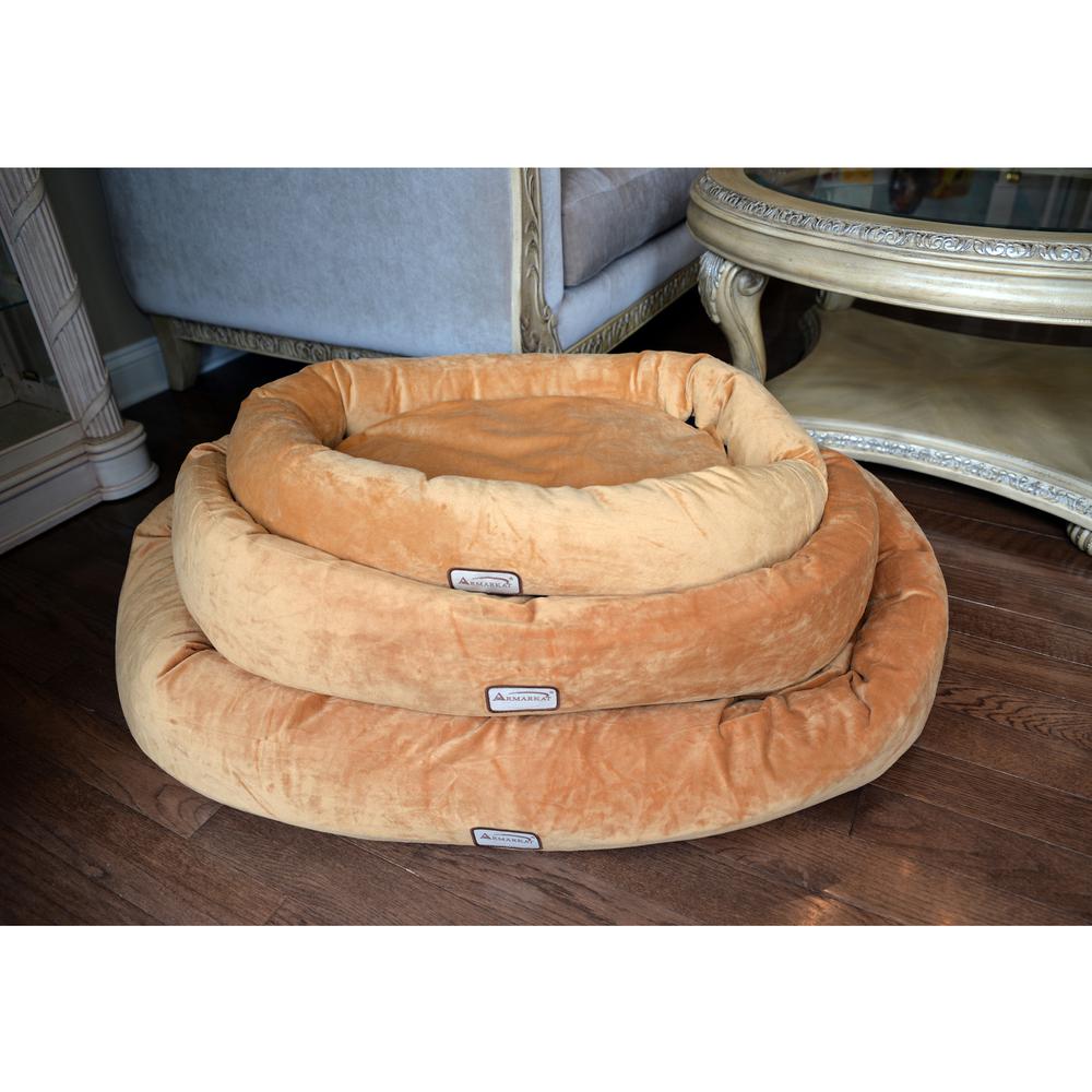Armarkat Model D02CZS-L Large Earth Brown Bolstered Pet Bed and Mat. Picture 4