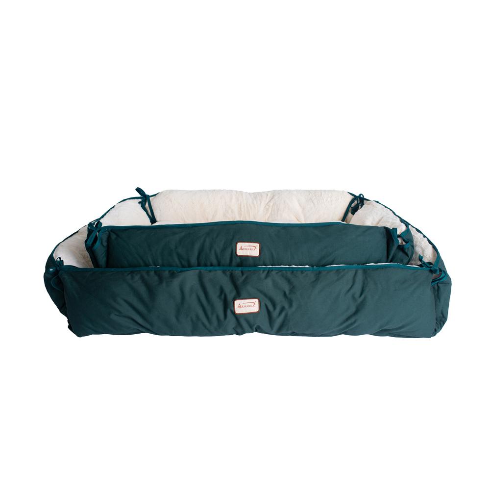Armarkat Model D04HML/MB-L Large Laurel Green & Ivory Pet Bed and Mat. Picture 2