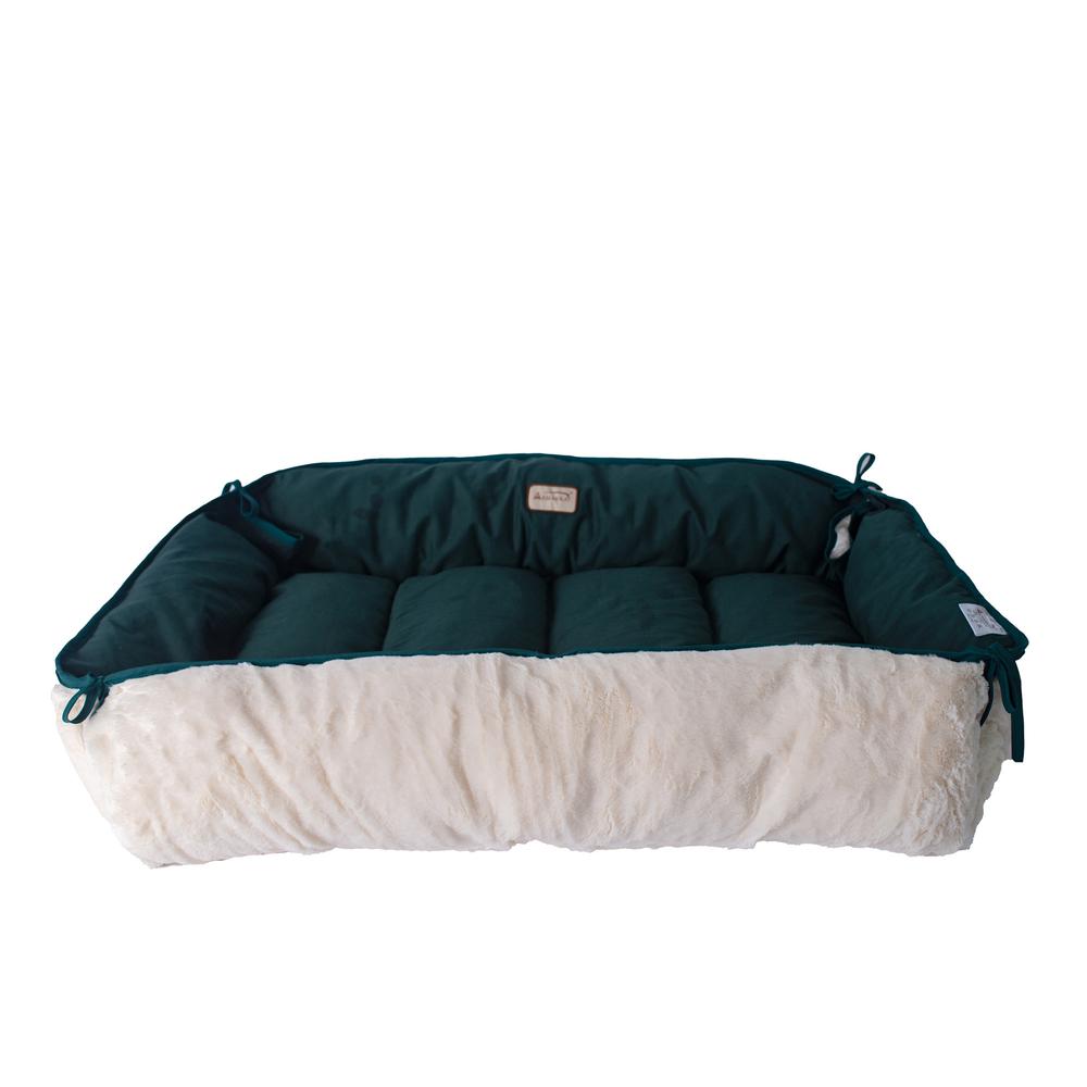 Armarkat Model D04HML/MB-L Large Laurel Green & Ivory Pet Bed and Mat. Picture 11