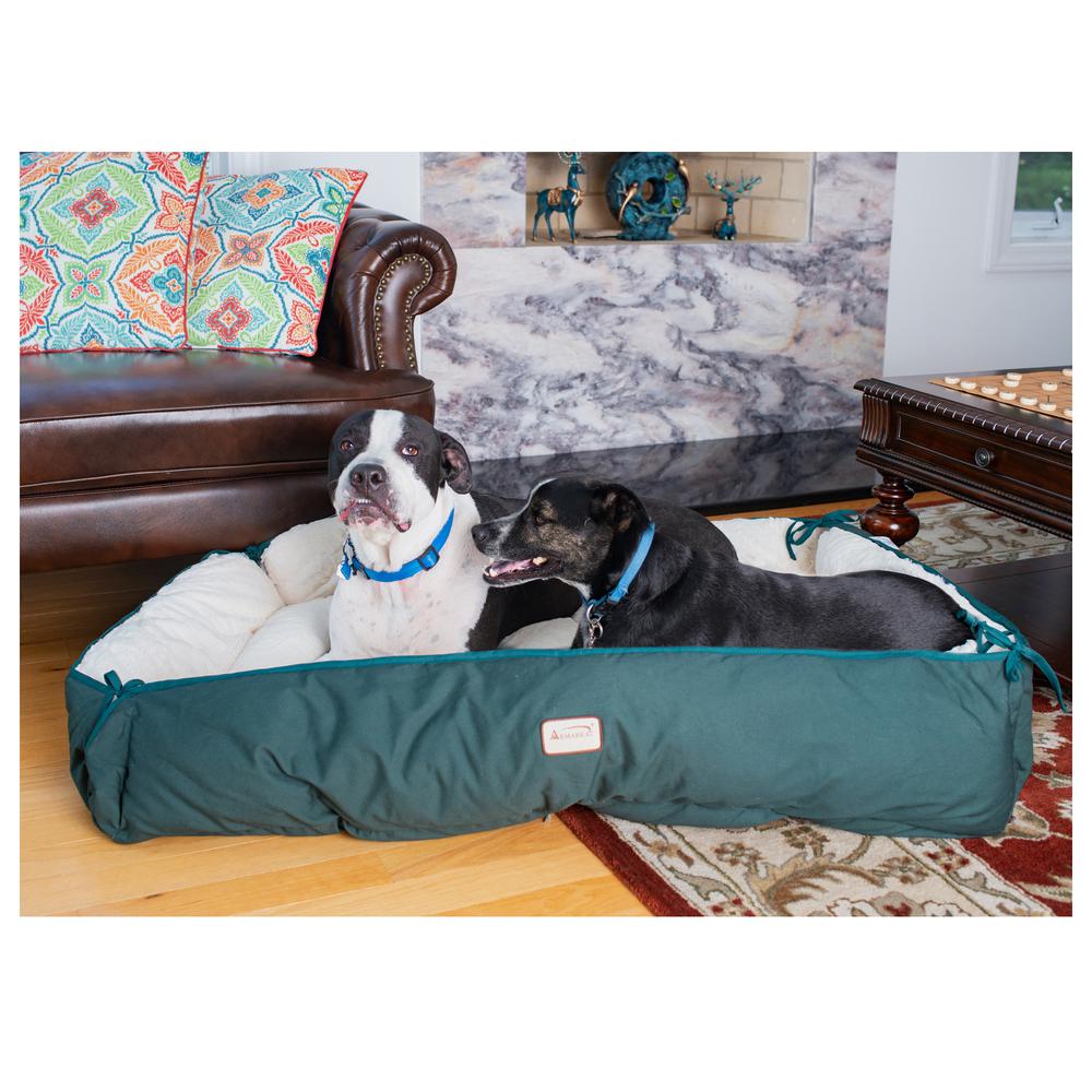 Armarkat Model D04HML/MB-X Extra Large Green & Ivory Pet Bed and Mat. Picture 7
