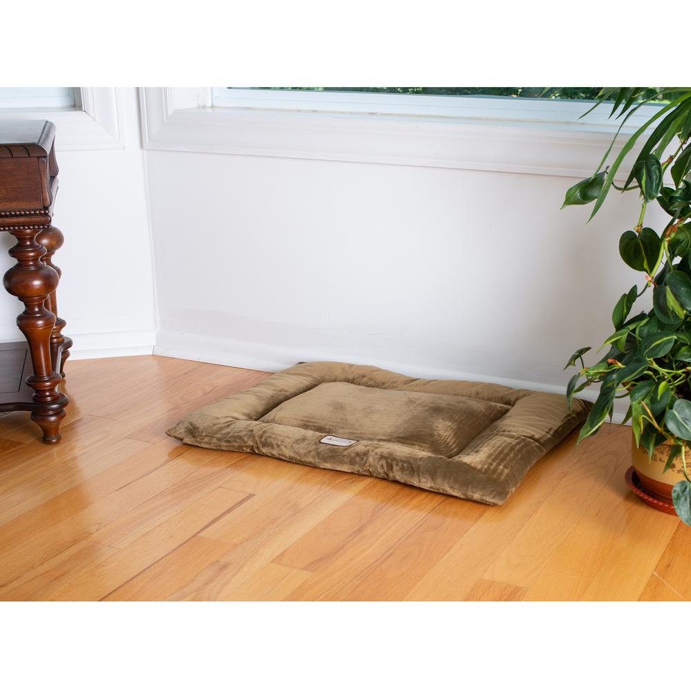Armarkat Model M01CHL-L Large Pet Bed Mat with Poly Fill Cushion in Sage Green. Picture 4