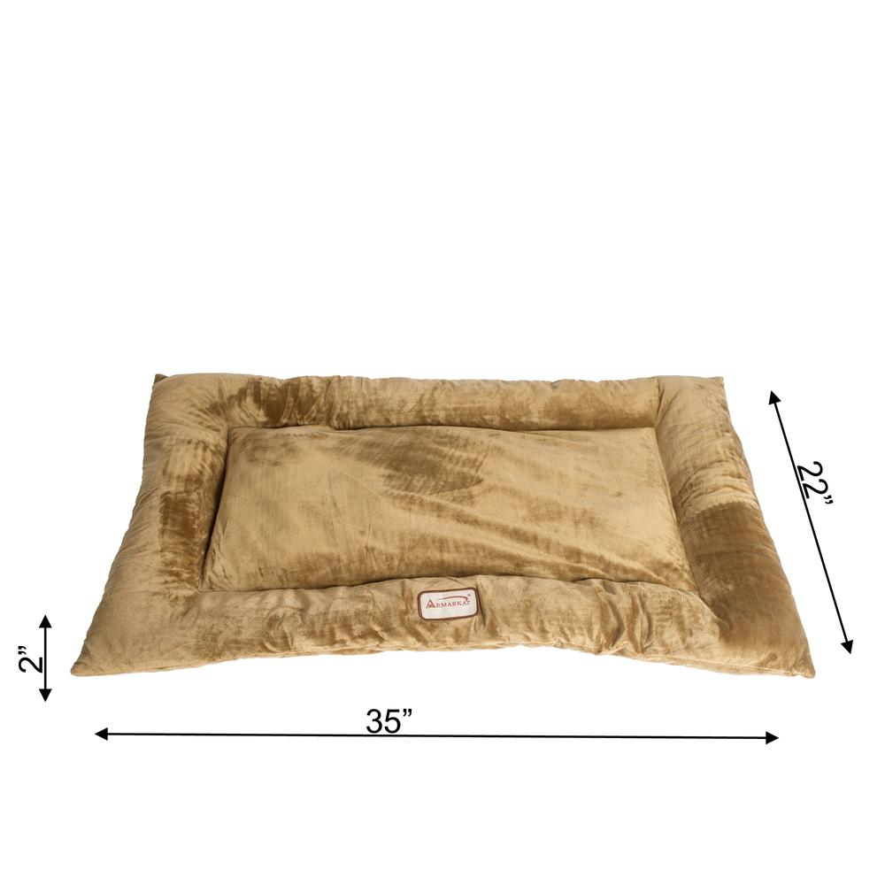 Armarkat Model M01CHL-L Large Pet Bed Mat with Poly Fill Cushion in Sage Green. Picture 6