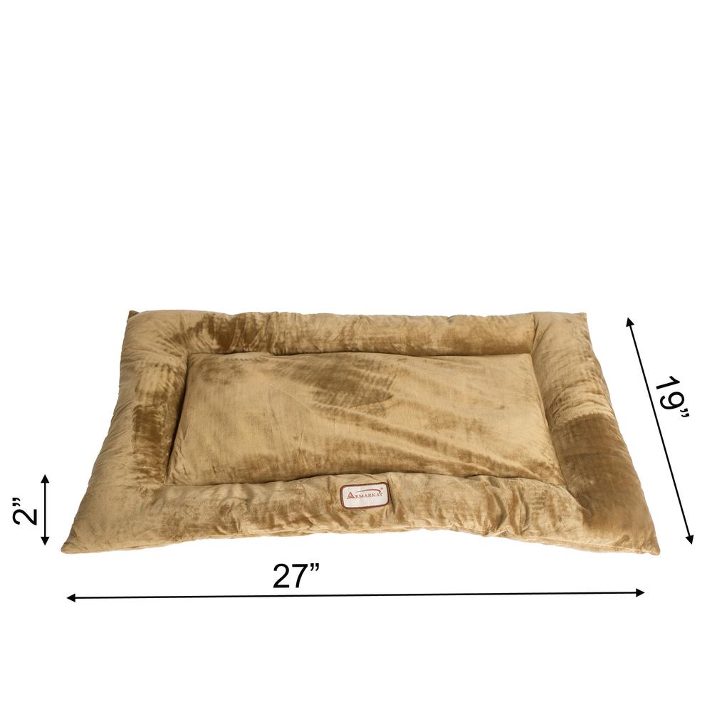 Armarkat Model M01CHL-M Medium Pet Bed Mat with Poly Fill Cushion in Sage Green. Picture 6
