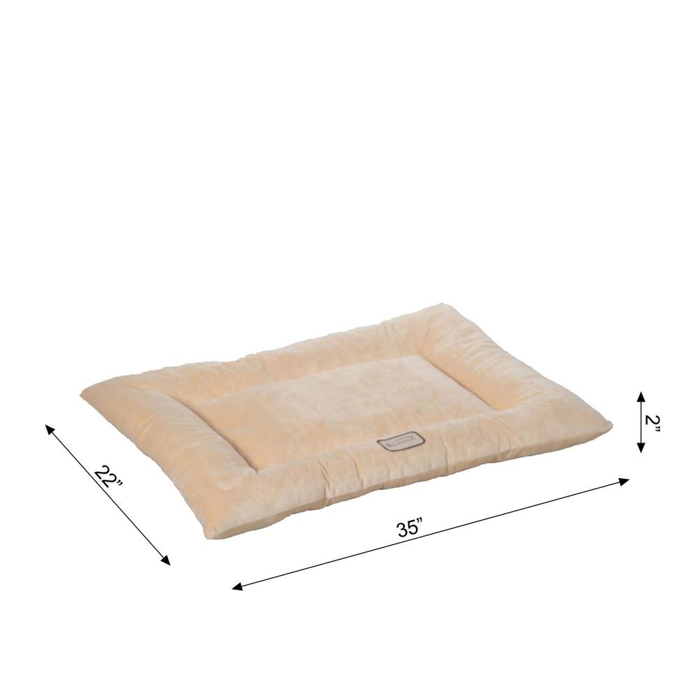 Armarkat Model M01CMH-L Large Pet Bed Mat with Poly Fill Cushion in Beige. Picture 6