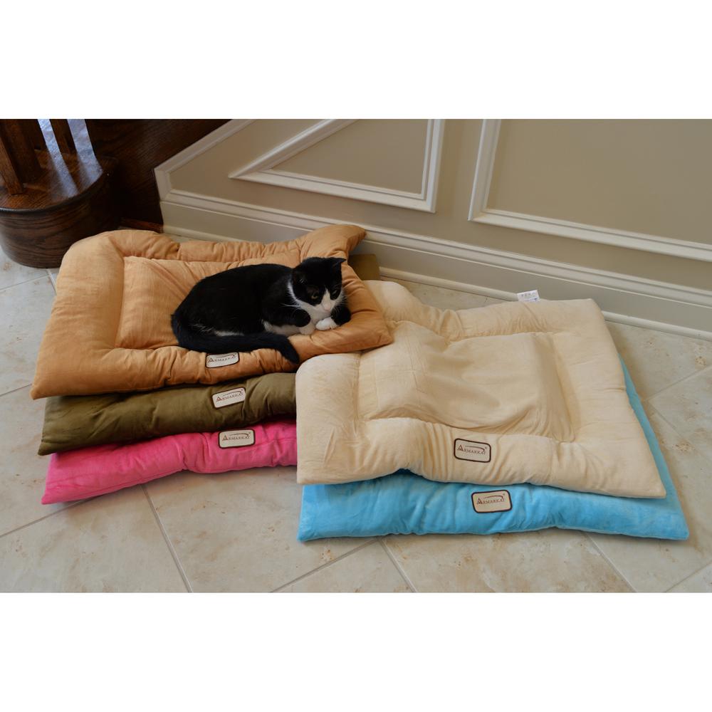 Armarkat Model M01CMH-L Large Pet Bed Mat with Poly Fill Cushion in Beige. Picture 7